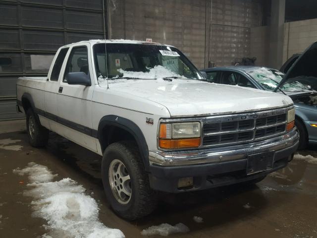 1B7GG23Y5TS609178 - 1996 DODGE DAKOTA WHITE photo 1