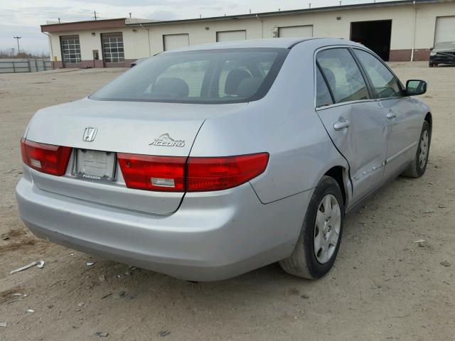 1HGCM55415A162216 - 2005 HONDA ACCORD LX SILVER photo 4