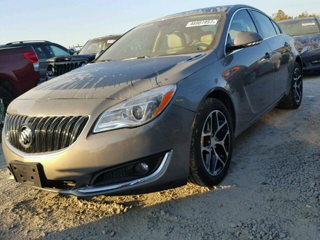 2G4GL5EX6H9141791 - 2017 BUICK REGAL SPOR GRAY photo 2