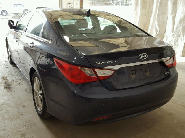 5NPEC4AC5BH081323 - 2011 HYUNDAI SONATA SE 蓝色 照片 3