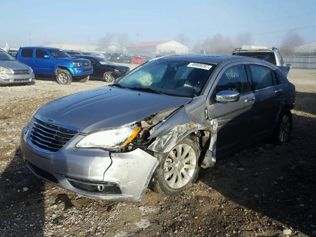 1C3CCBCG0DN683579 - 2013 CHRYSLER 200 LIMITE GRAY photo 2