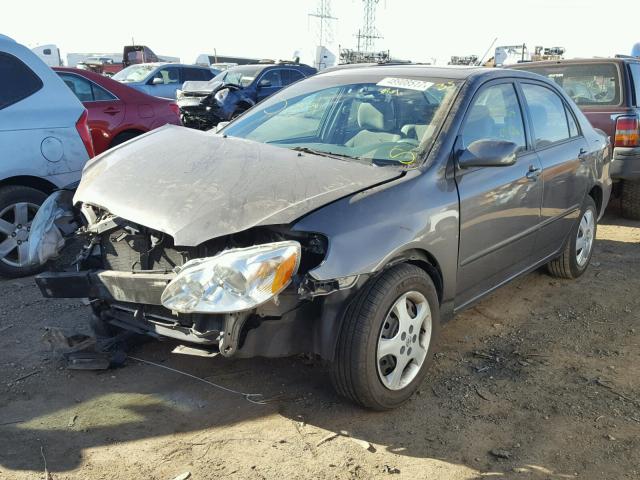 1NXBR32E18Z966303 - 2008 TOYOTA COROLLA CE GRAY photo 2