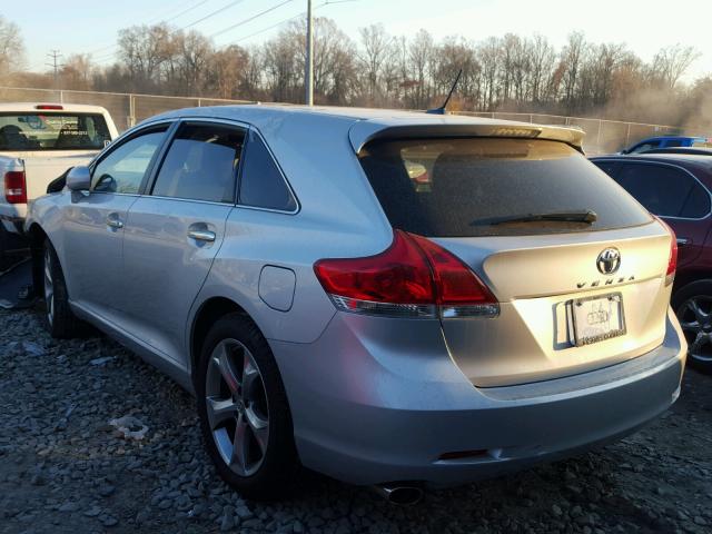 4T3ZK3BB3BU044221 - 2011 TOYOTA VENZA BASE SILVER photo 3