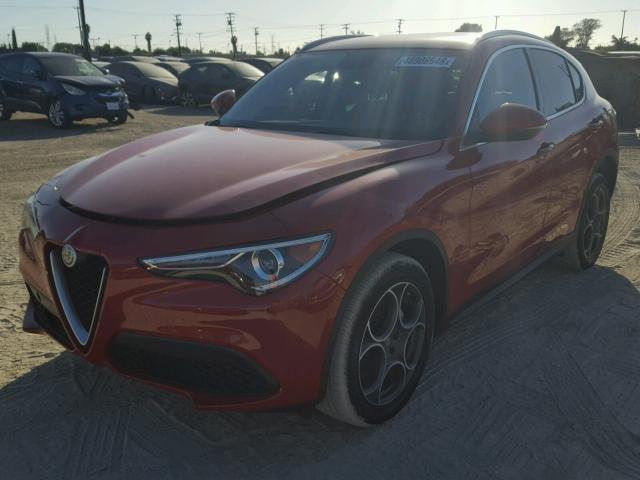 ZASFAKAN7J7B60079 - 2018 ALFA ROMEO STELVIO RED photo 2