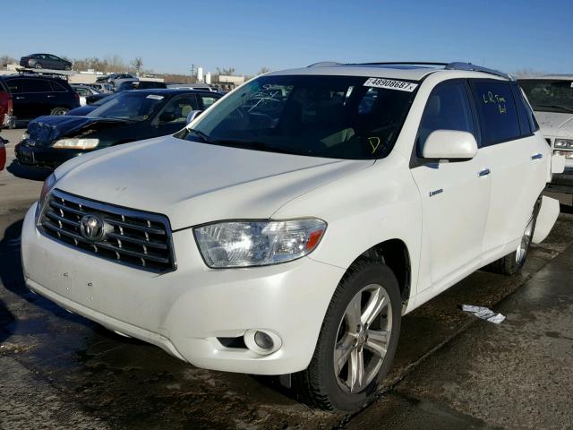 JTEDK3EH8A2160088 - 2010 TOYOTA HIGHLANDER WHITE photo 2