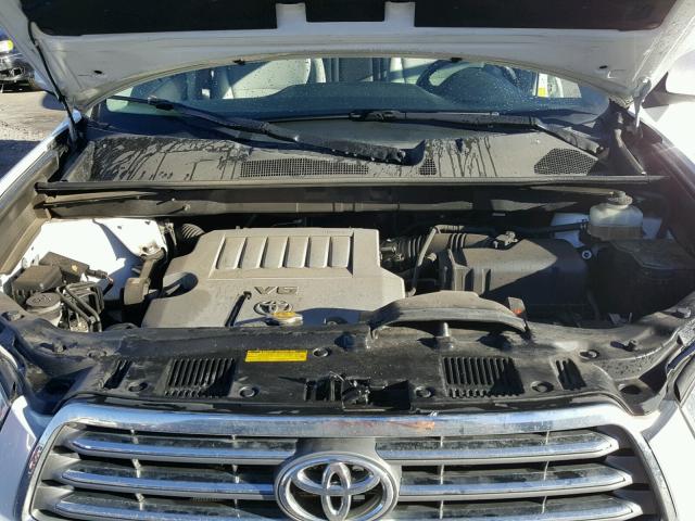 JTEDK3EH8A2160088 - 2010 TOYOTA HIGHLANDER WHITE photo 7