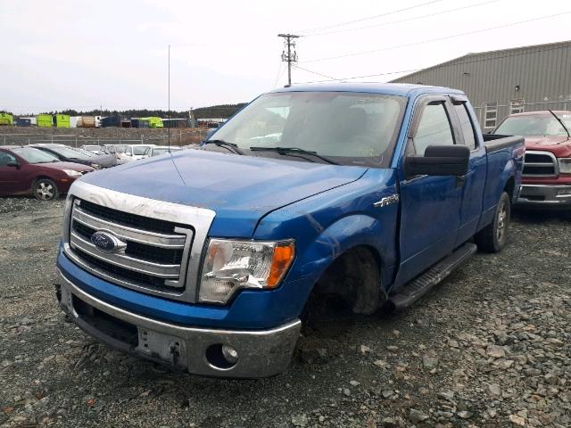 1FTFX1EF8DKD85455 - 2013 FORD F150 SUPER BLUE photo 2