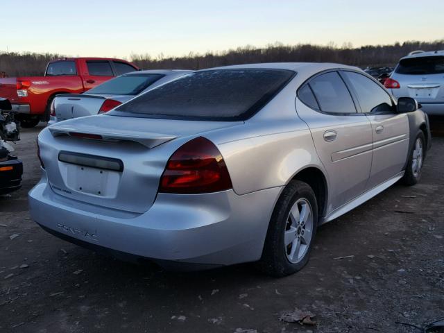 2G2WP522851257358 - 2005 PONTIAC GRAND PRIX SILVER photo 4