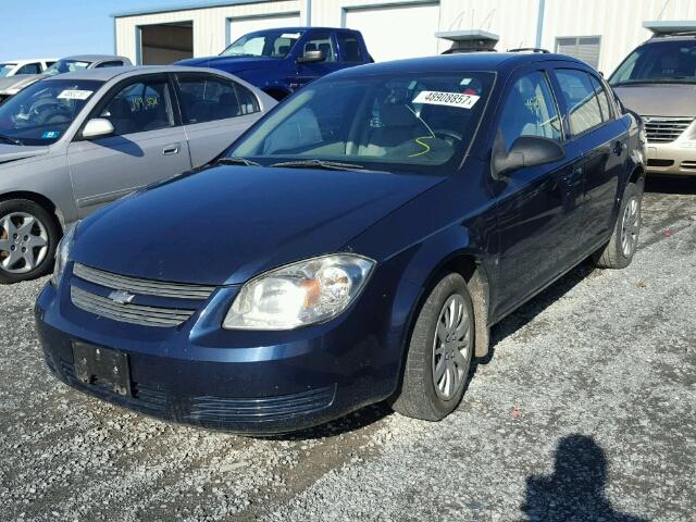 1G1AS58H797171959 - 2009 CHEVROLET COBALT LS BLUE photo 2