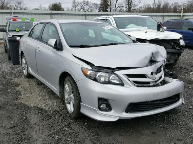 2T1BU4EEXDC050618 - 2013 TOYOTA COROLLA BA SILVER photo 1