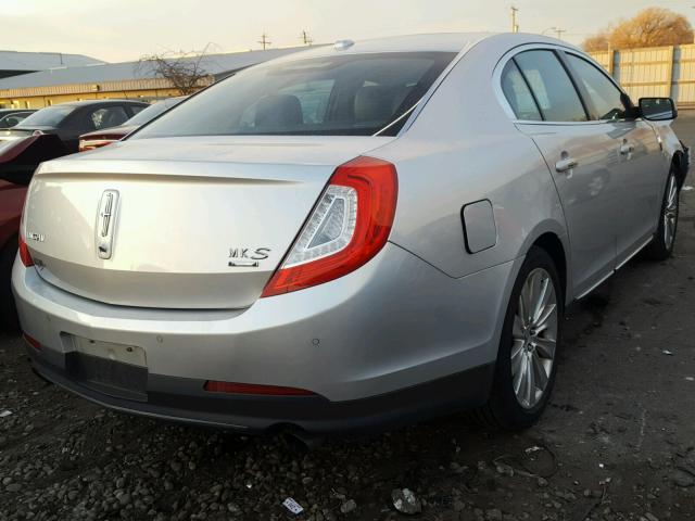 1LNHL9FT2EG612405 - 2014 LINCOLN MKS SILVER photo 4