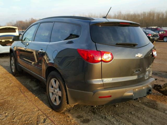 1GNKRGED1BJ119991 - 2011 CHEVROLET TRAVERSE L GRAY photo 3