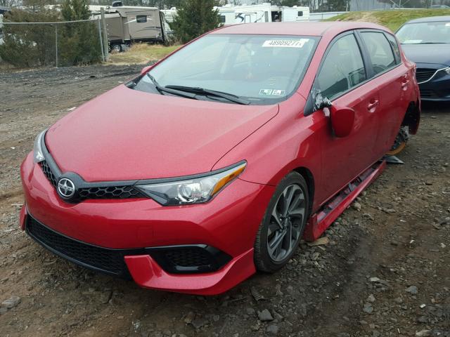 JTNKARJE8GJ510360 - 2016 TOYOTA SCION IM RED photo 2