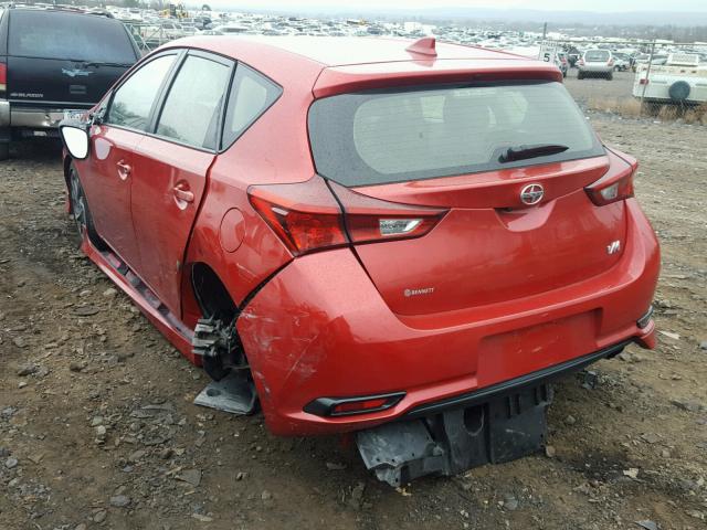 JTNKARJE8GJ510360 - 2016 TOYOTA SCION IM RED photo 3