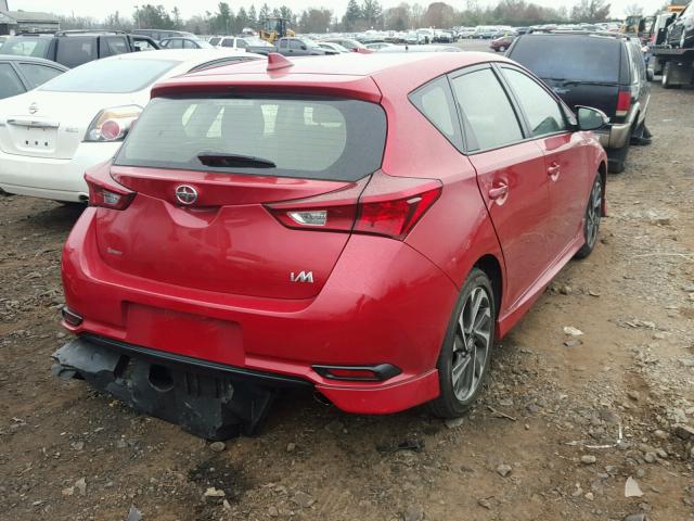 JTNKARJE8GJ510360 - 2016 TOYOTA SCION IM RED photo 4