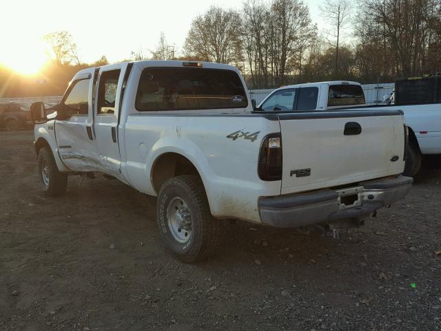 1FTNW21F51EB08394 - 2001 FORD F250 SUPER WHITE photo 3