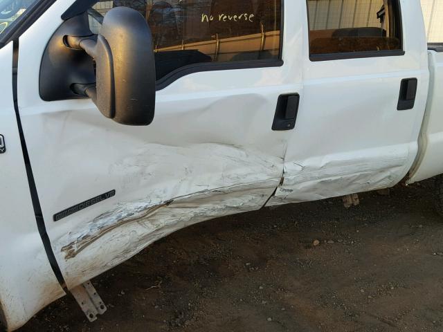 1FTNW21F51EB08394 - 2001 FORD F250 SUPER WHITE photo 9