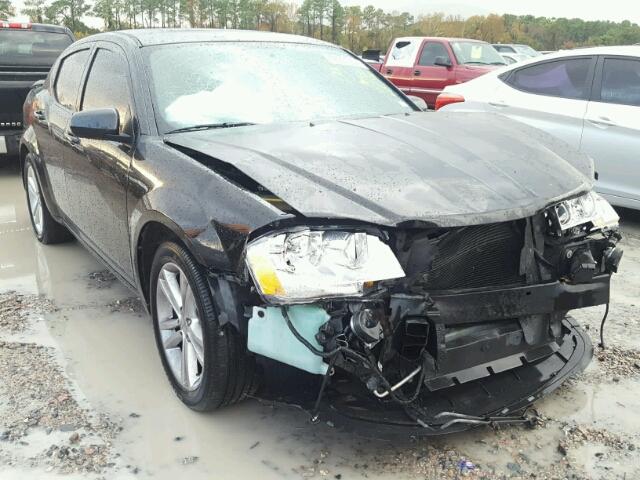 1B3BD1FGXBN622197 - 2011 DODGE AVENGER MA BLACK photo 1