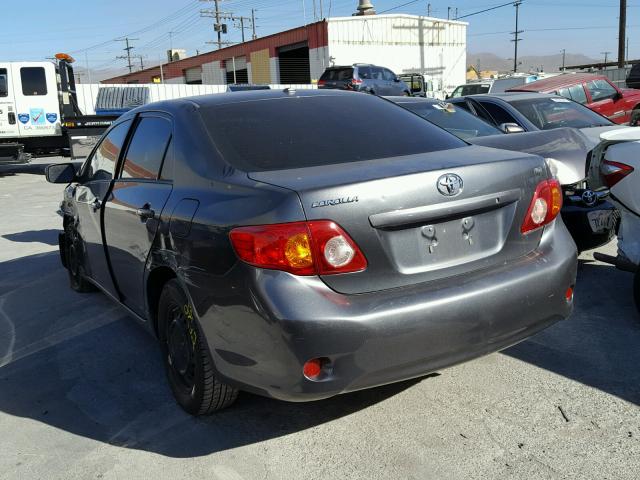 1NXBU4EE9AZ353741 - 2010 TOYOTA COROLLA BA GRAY photo 3