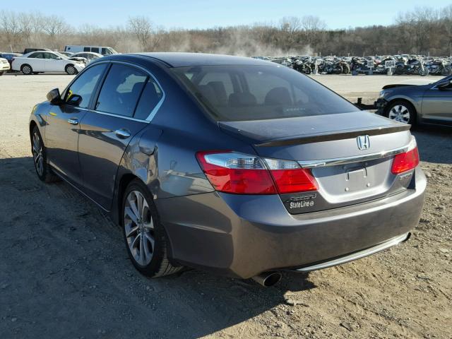 1HGCR2F56DA026654 - 2013 HONDA ACCORD SPO GRAY photo 3