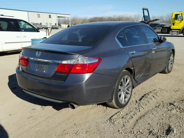 1HGCR2F56DA026654 - 2013 HONDA ACCORD SPO GRAY photo 4