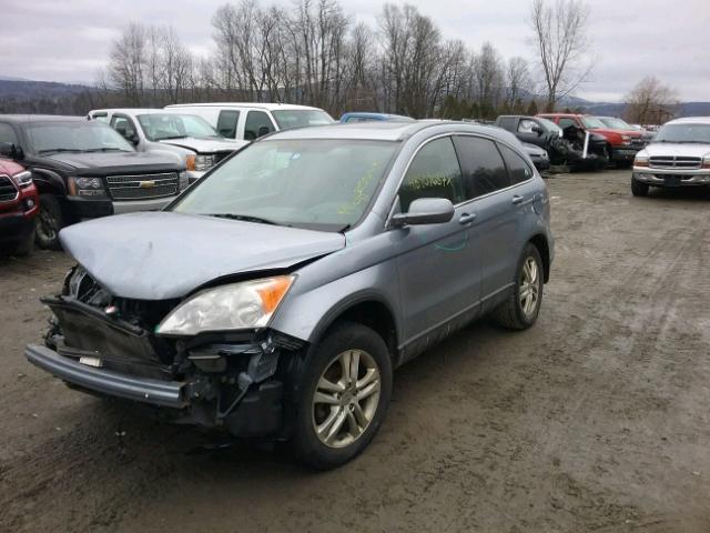 JHLRE4H70BC018195 - 2011 HONDA CR-V EXL 蓝色 照片 2
