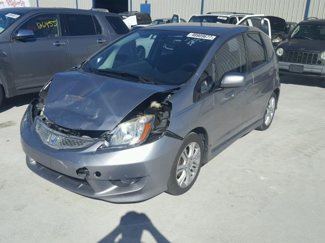 JHMGE88499C007450 - 2009 HONDA FIT SPORT GRAY photo 2