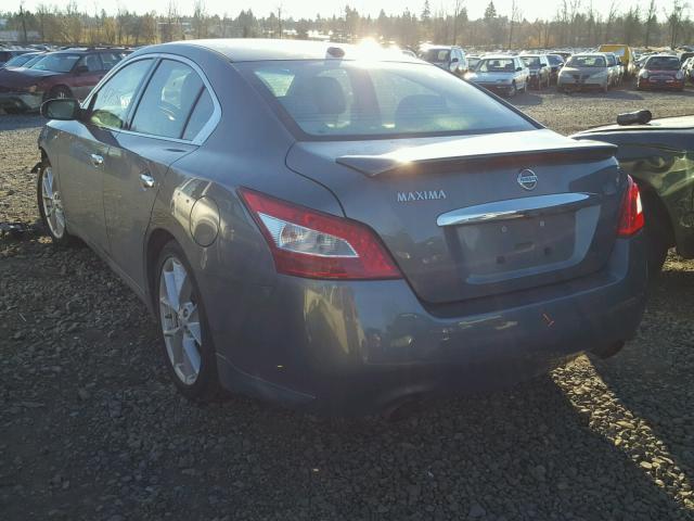 1N4AA51E09C813557 - 2009 NISSAN MAXIMA S GRAY photo 3