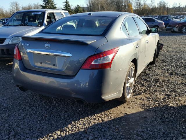 1N4AA51E09C813557 - 2009 NISSAN MAXIMA S GRAY photo 4