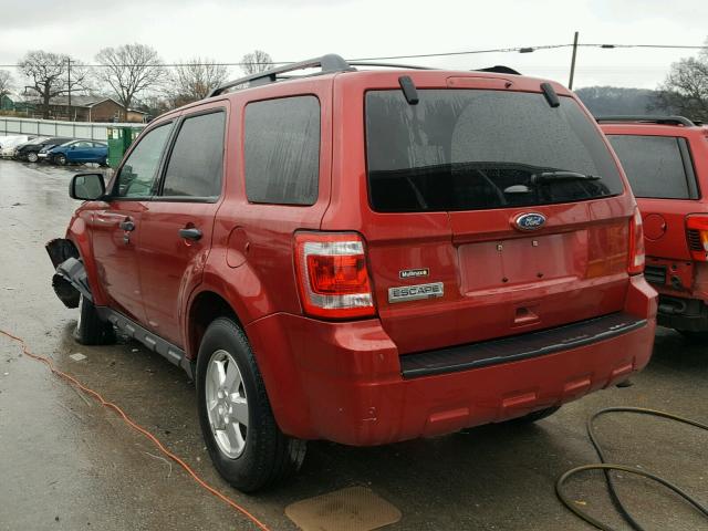 1FMCU0D76CKC15251 - 2012 FORD ESCAPE XLT MAROON photo 3