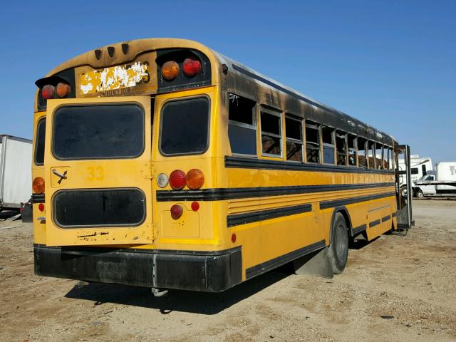 1BAKGCKA38F251755 - 2008 BLUE BIRD SCHOOL BUS YELLOW photo 4