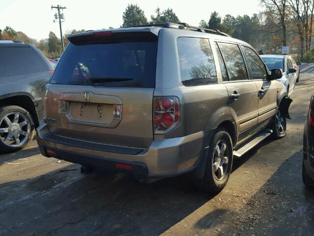 5FNYF28666B005297 - 2006 HONDA PILOT EX TAN photo 4