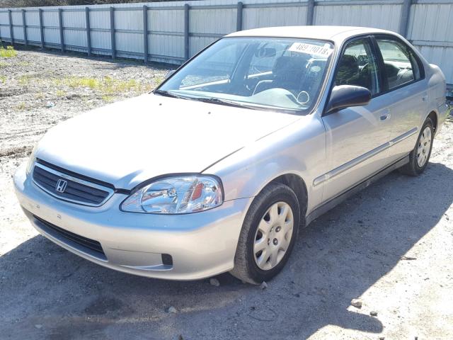 2HGEJ6616XH556195 - 1999 HONDA CIVIC BASE SILVER photo 2