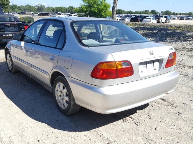 2HGEJ6616XH556195 - 1999 HONDA CIVIC BASE SILVER photo 3