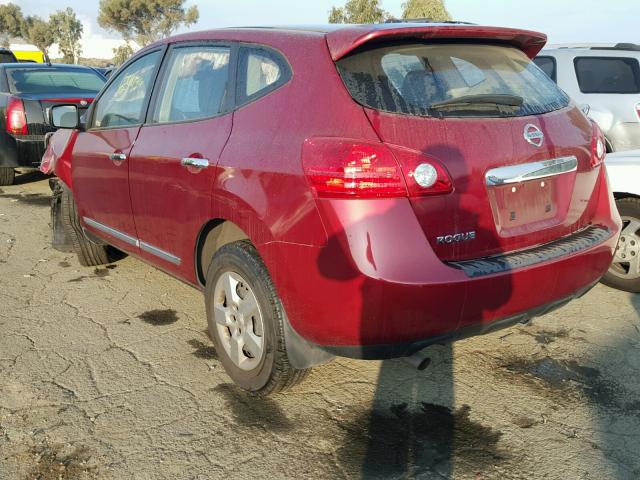 JN8AS5MT5BW178412 - 2011 NISSAN ROGUE S RED photo 3