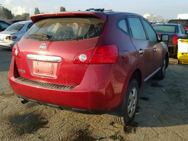 JN8AS5MT5BW178412 - 2011 NISSAN ROGUE S RED photo 4