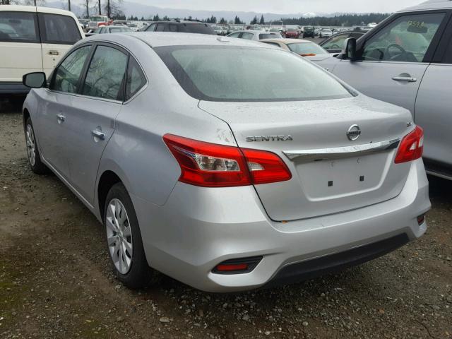 3N1AB7AP8HY355750 - 2017 NISSAN SENTRA S GRAY photo 3