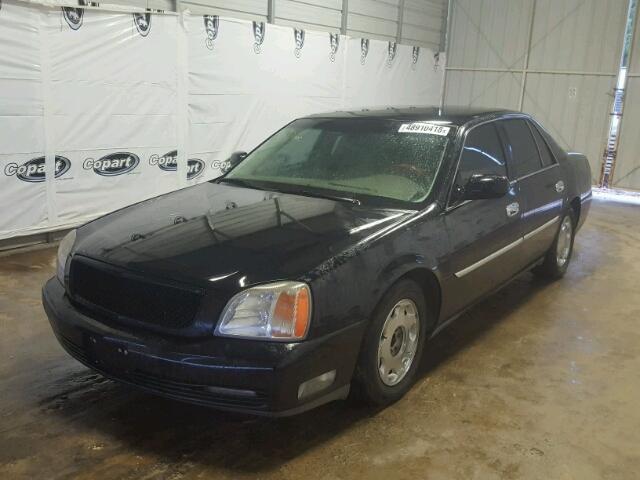 1G6KE57Y2YU271846 - 2000 CADILLAC DEVILLE DH BLACK photo 2