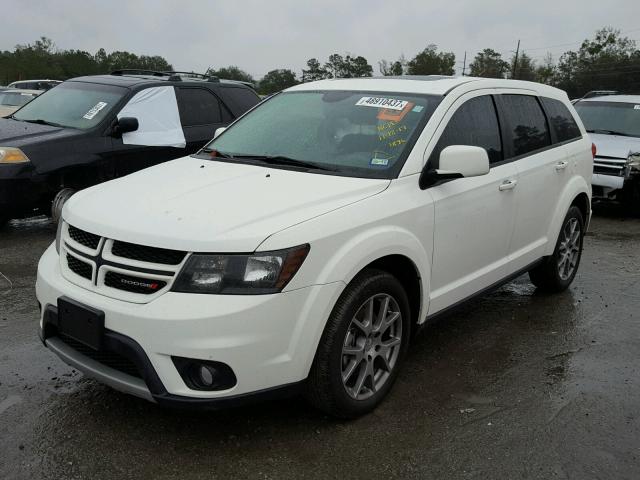 3C4PDCEG2HT581896 - 2017 DODGE JOURNEY GT WHITE photo 2