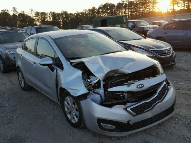 KNADN4A36D6130979 - 2013 KIA RIO EX SILVER photo 1