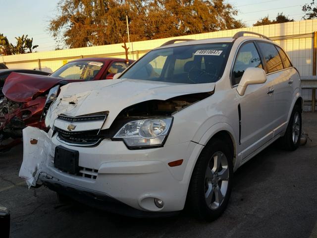 3GNAL4EK9DS567245 - 2013 CHEVROLET CAPTIVA LT WHITE photo 2