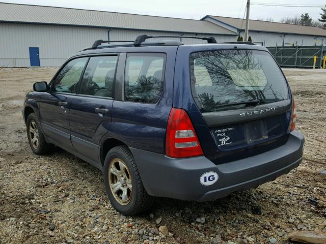 JF1SG63665H711725 - 2005 SUBARU FORESTER 2 BLUE photo 3