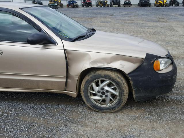 1G2NF52E44M536883 - 2004 PONTIAC GRAND AM GOLD photo 9