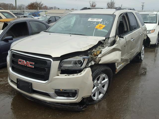 1GKKRPKD6DJ243243 - 2013 GMC ACADIA SLE GOLD photo 2