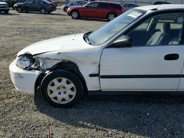 2HGEJ6674WH601671 - 1998 HONDA CIVIC LX WHITE photo 9