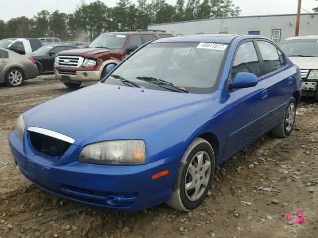 KMHDN46D85U974020 - 2005 HYUNDAI ELANTRA GL BLUE photo 2