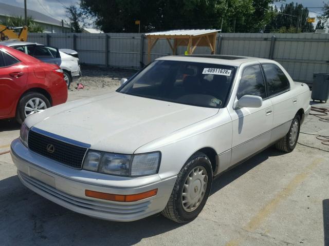 JT8UF11E8M0072309 - 1991 LEXUS LS 400 WHITE photo 2