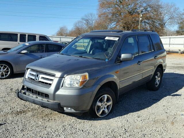 5FNYF18697B004902 - 2007 HONDA PILOT EXL GRAY photo 2