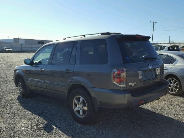 5FNYF18697B004902 - 2007 HONDA PILOT EXL GRAY photo 3