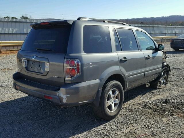 5FNYF18697B004902 - 2007 HONDA PILOT EXL GRAY photo 4